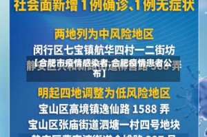 【合肥市疫情感染者,合肥疫情患者公布】