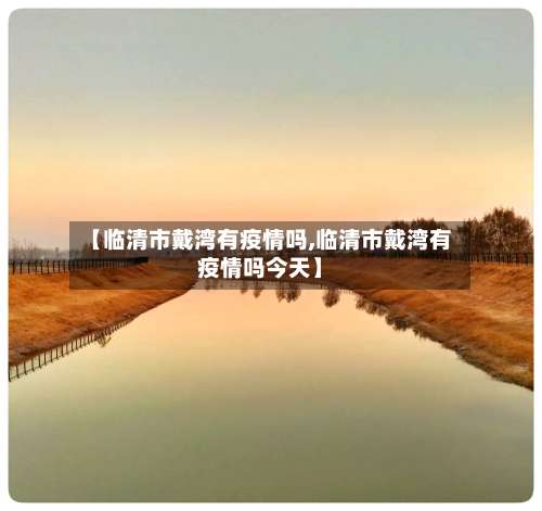 【临清市戴湾有疫情吗,临清市戴湾有疫情吗今天】-第1张图片