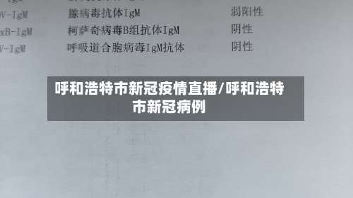 呼和浩特市新冠疫情直播/呼和浩特市新冠病例-第2张图片