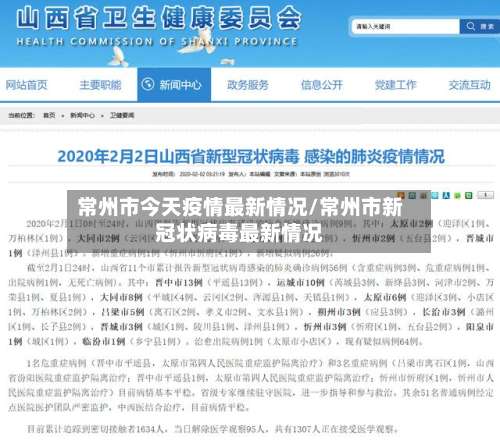 常州市今天疫情最新情况/常州市新冠状病毒最新情况-第1张图片