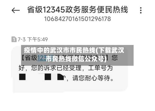 疫情中的武汉市市民热线(下载武汉市民热线微信公众号)-第2张图片